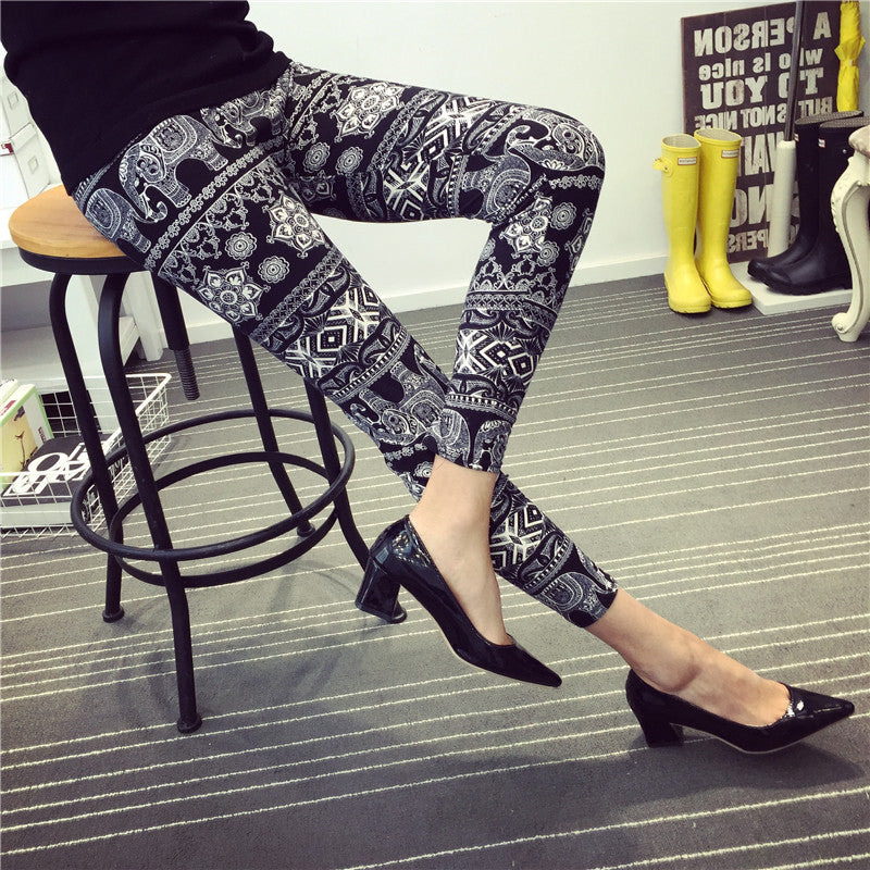 Printing Plaid Trousers