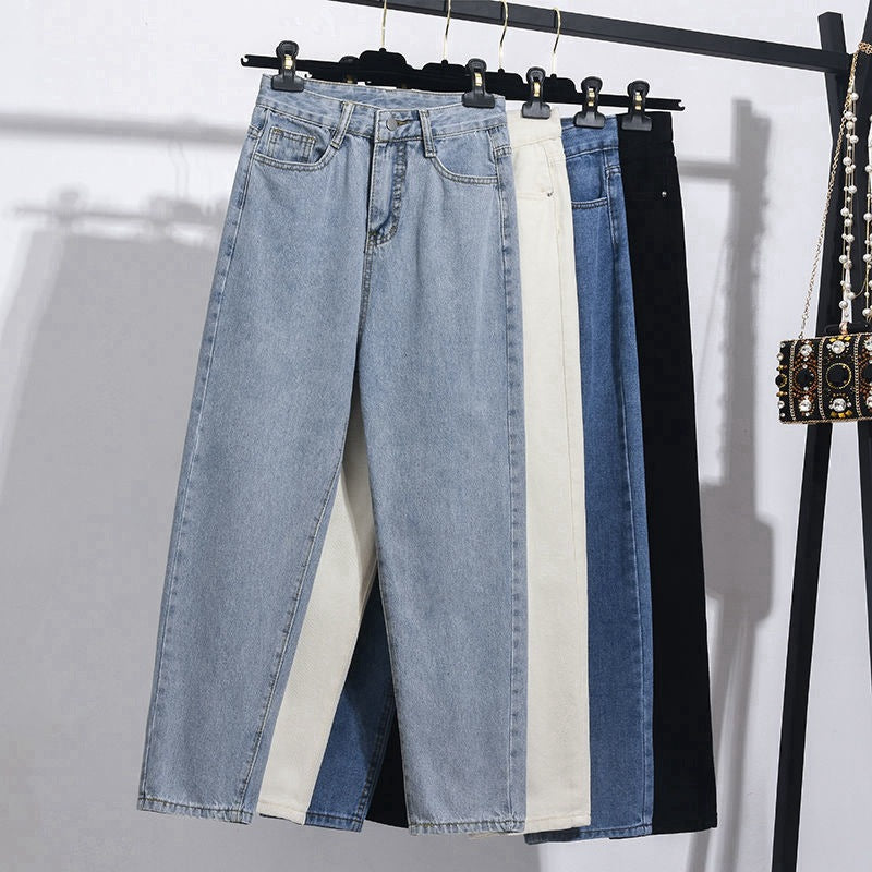 Women's High-waist Straight-leg Cropped Jeans