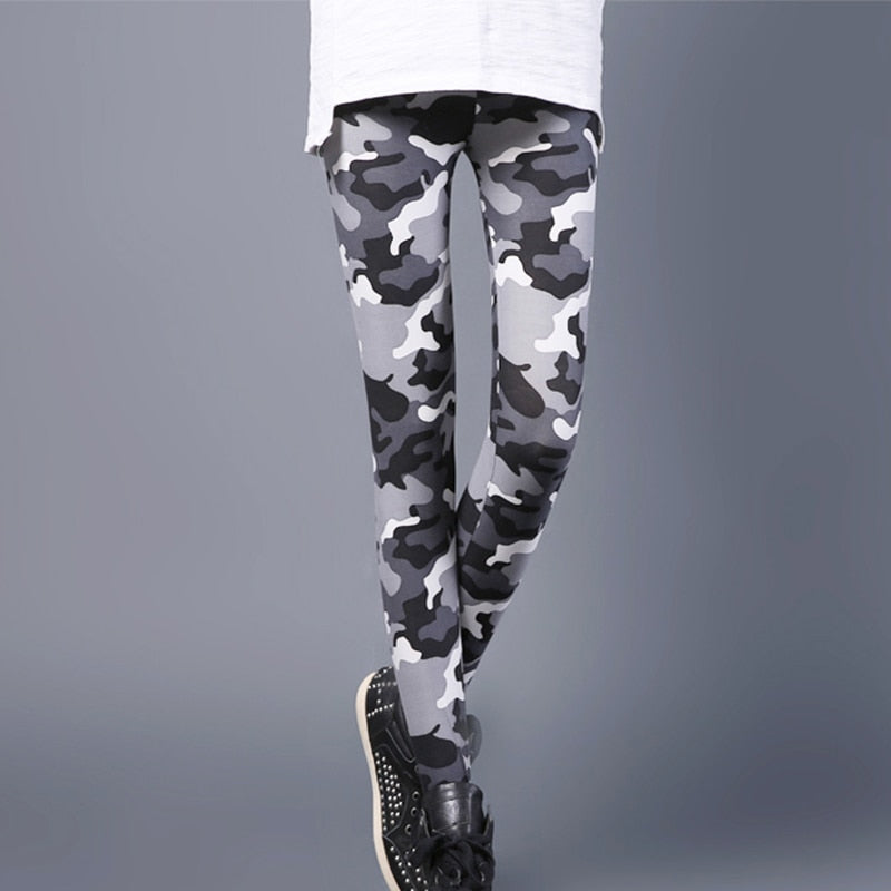 Camouflage Slim Stretch Tight Yoga Pants Pencil Pants