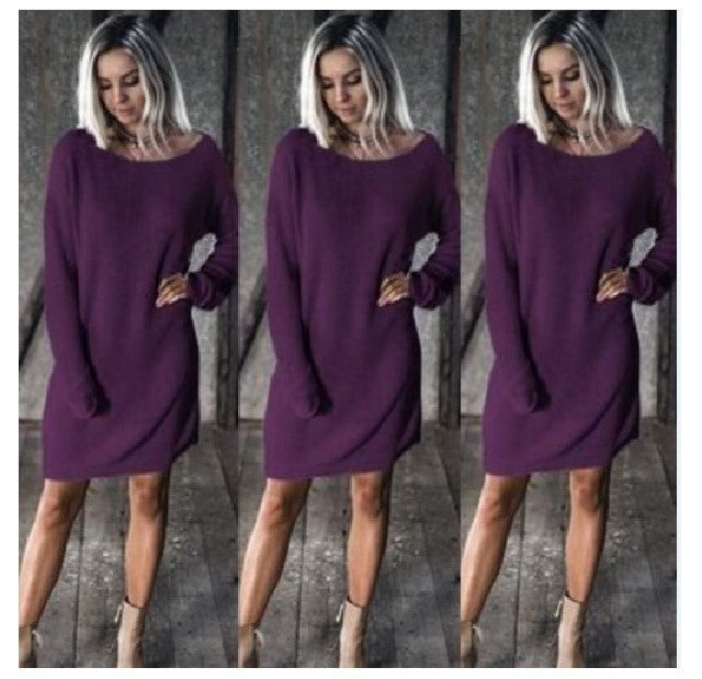 Women's Bat Sleeve Loose Casual Women's Dress Top