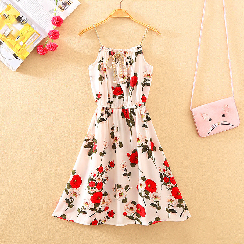 Women's Fresh Printed Sleeveless Dress