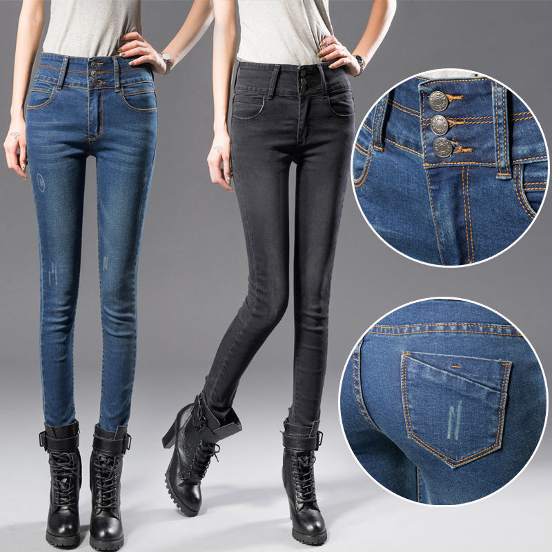 Row high-rise jeans