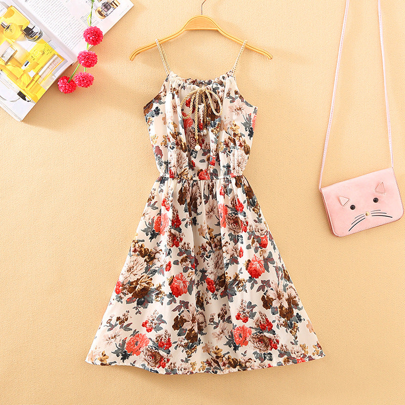 Women's Fresh Printed Sleeveless Dress