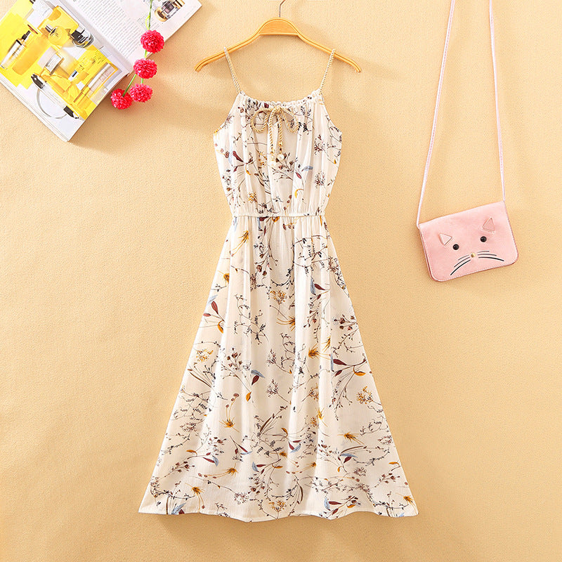 Women's Fresh Printed Sleeveless Dress