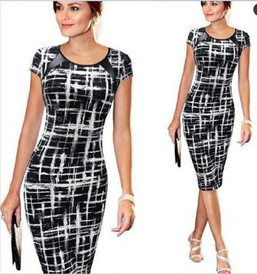 Sketch Star Print Pencil Dress