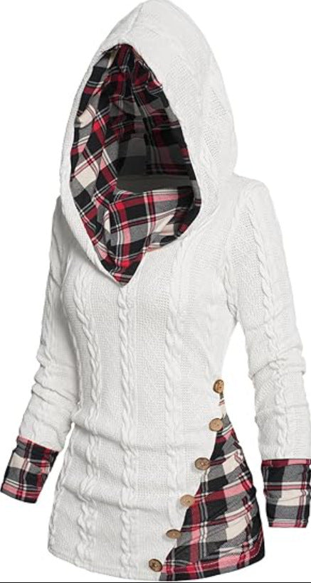 Bedford Cord Hooded Casual Pullover Sweater