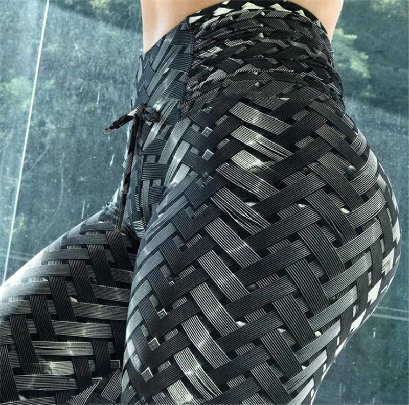 Base Sports Metal Tires Slimming Yoga Pants