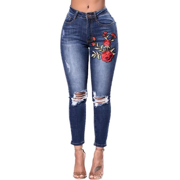 Ripped Jeans For Women Women Jeans Pencil Pants Denim Jeans