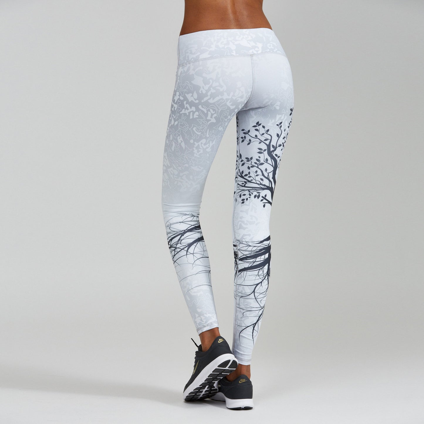 Branch Print Hip High Waist Sports Leggings