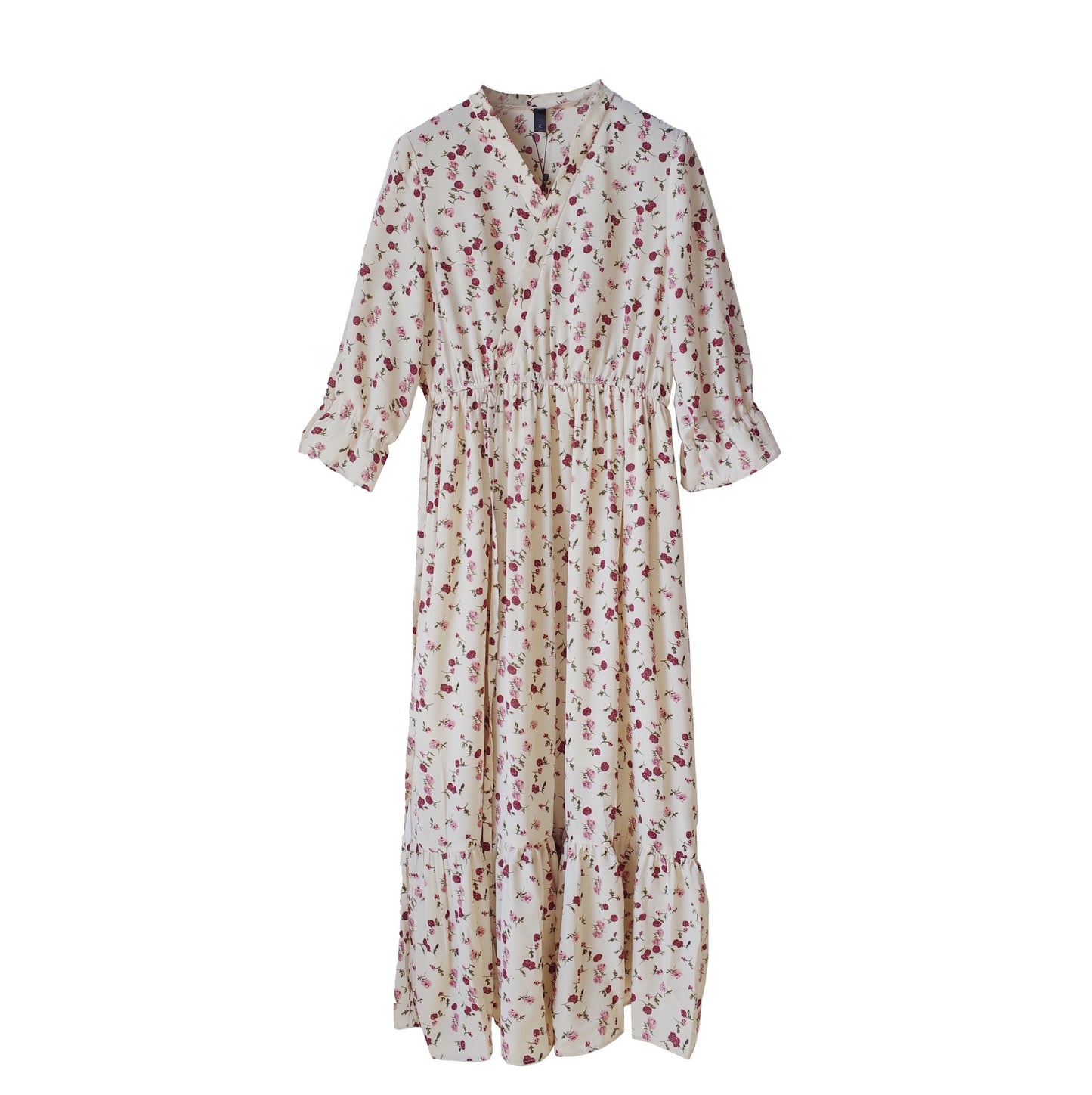 Women's New Mid-length V-neck Printed Dress