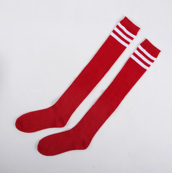 Three-bar Striped Long-tube Over-the-knee Socks