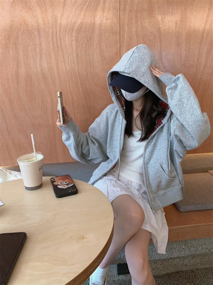 Loose Leisure Slimming Long Sleeve Cardigan Jacket