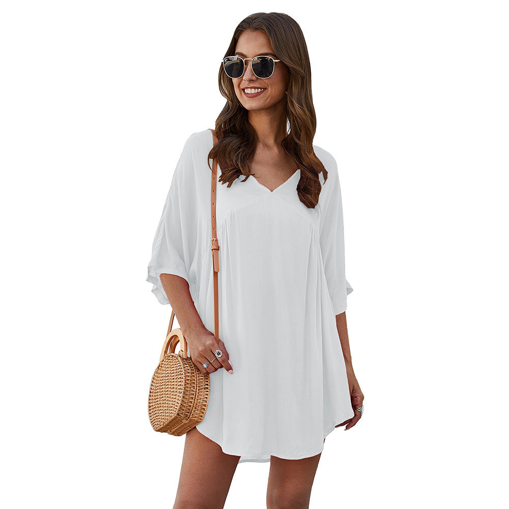 Casual V-neck dress