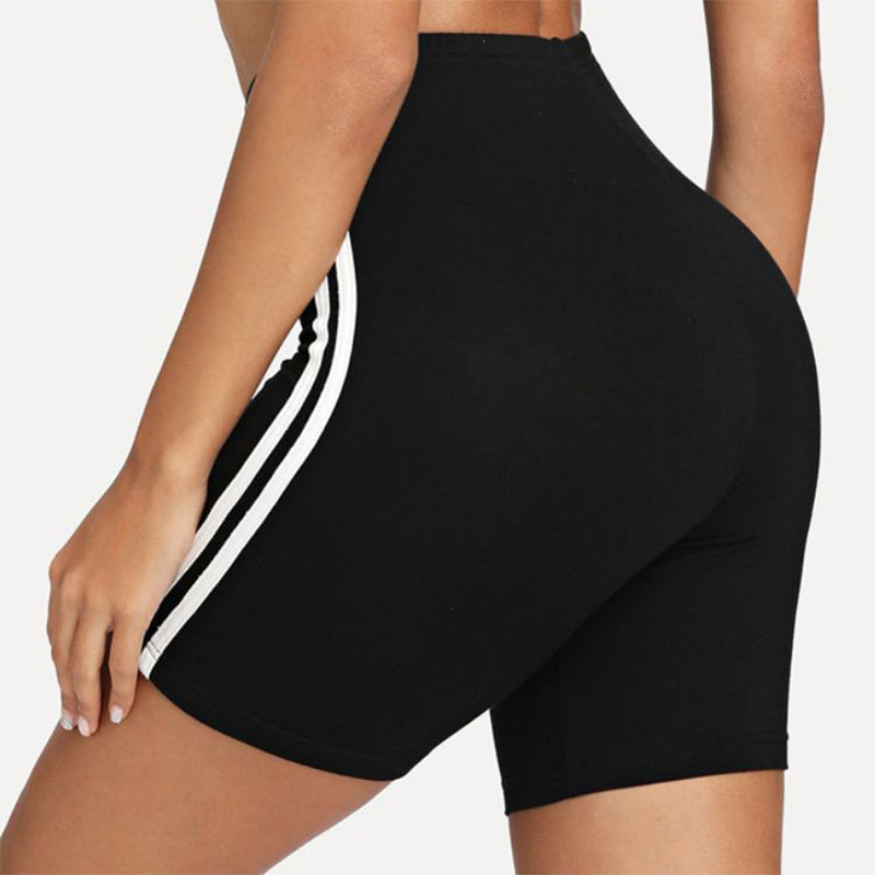 Side white sports yoga bottoming shorts