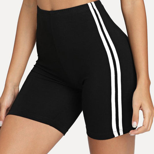 Side white sports yoga bottoming shorts