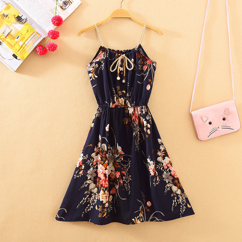 Women's Fresh Printed Sleeveless Dress