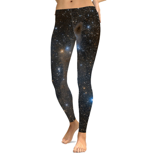 Starry sky digital printing leggings