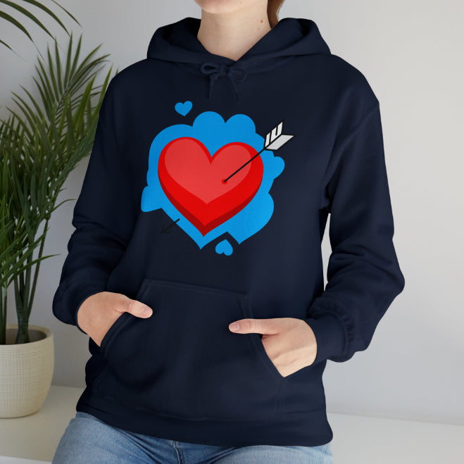 Autumn And Winter Fleece Printed Cartoon Hooded Sweatshirt