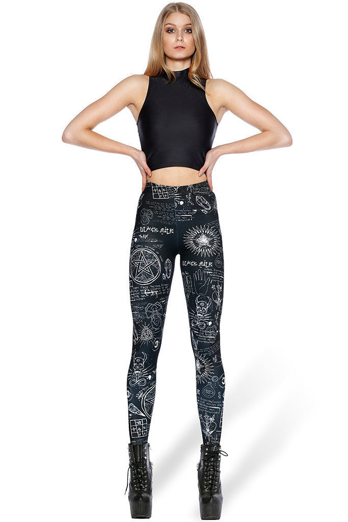 Women Leggings Fitness Black Skeleton Sexy Leggings Fashion Stretch Digital Print Pants Trousers