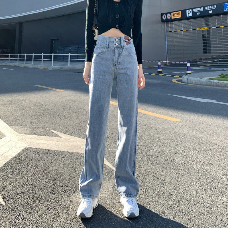 High Waist Wide Leg Pants Women's Jeans Women's Straight Jeans