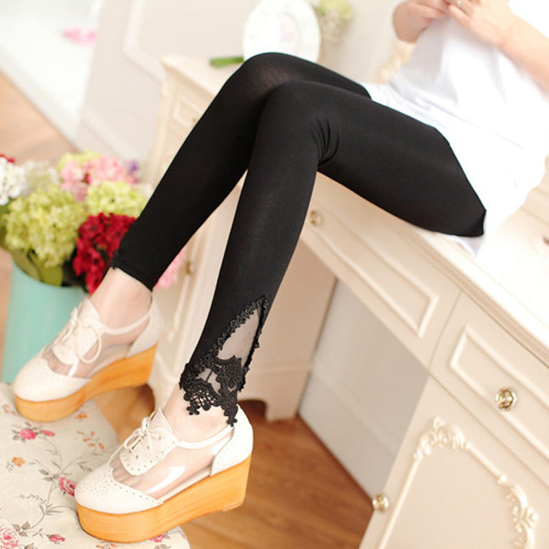 Fashion Ladies Crochet Lace Leggings