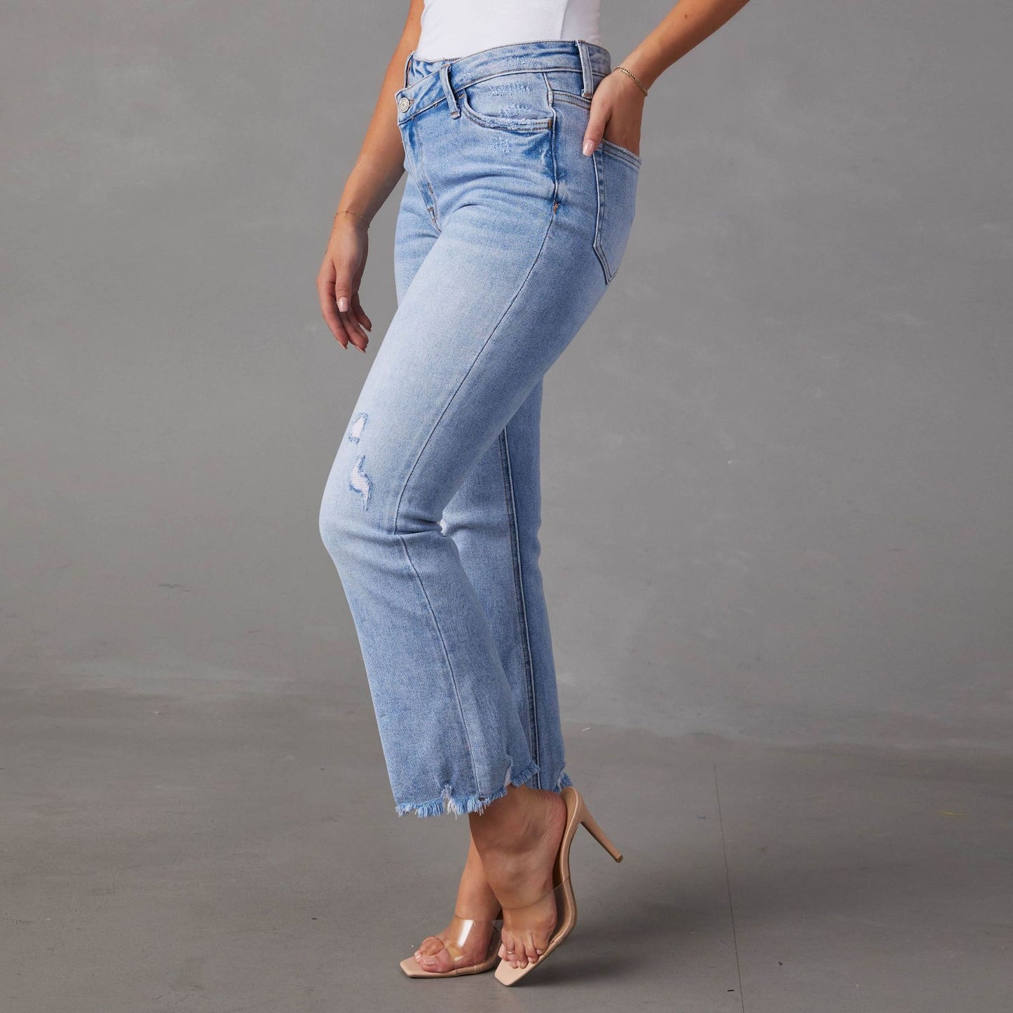 Jeans lavados de moda para mujer