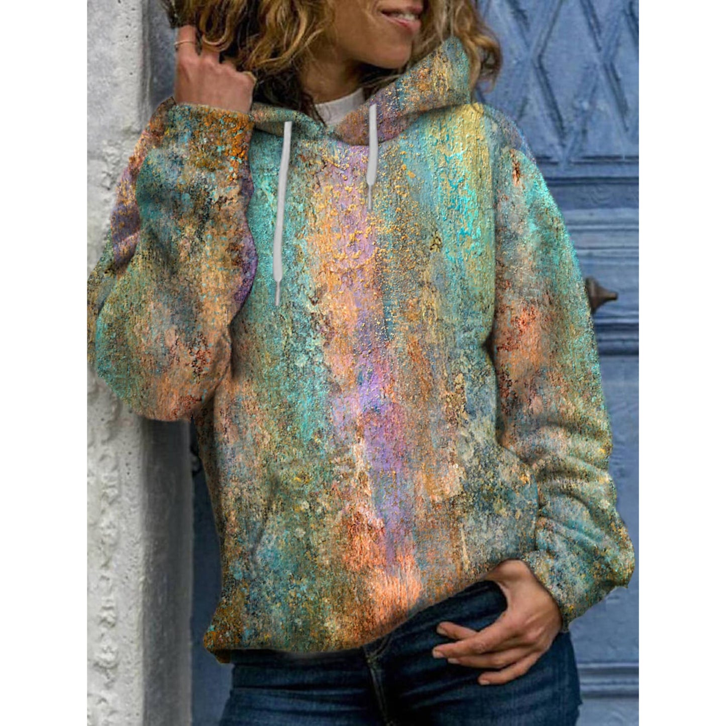 3D Sweatshirt Digital Printing Ladies Top