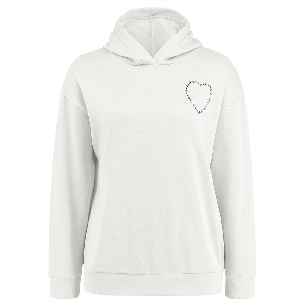 Women's Long-sleeved Pullover Hoodie Love