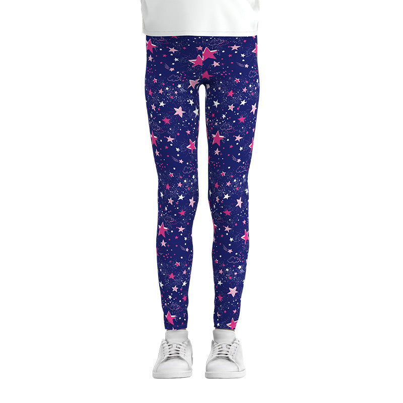 Digital Printing Leggings Girls Leggings Thin Stretch Pants