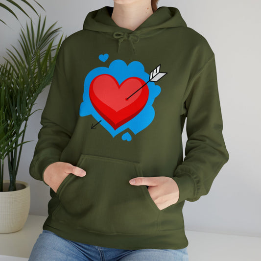 Autumn And Winter Fleece Printed Cartoon Hooded Sweatshirt