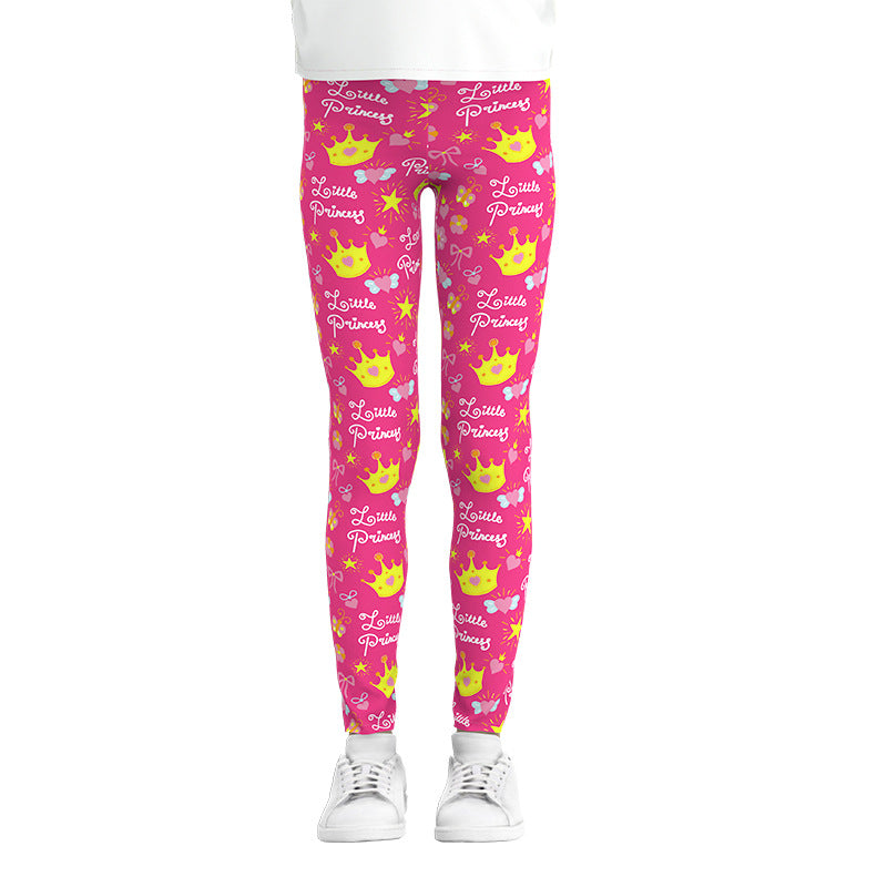 Digital Printing Leggings Girls Leggings Thin Stretch Pants