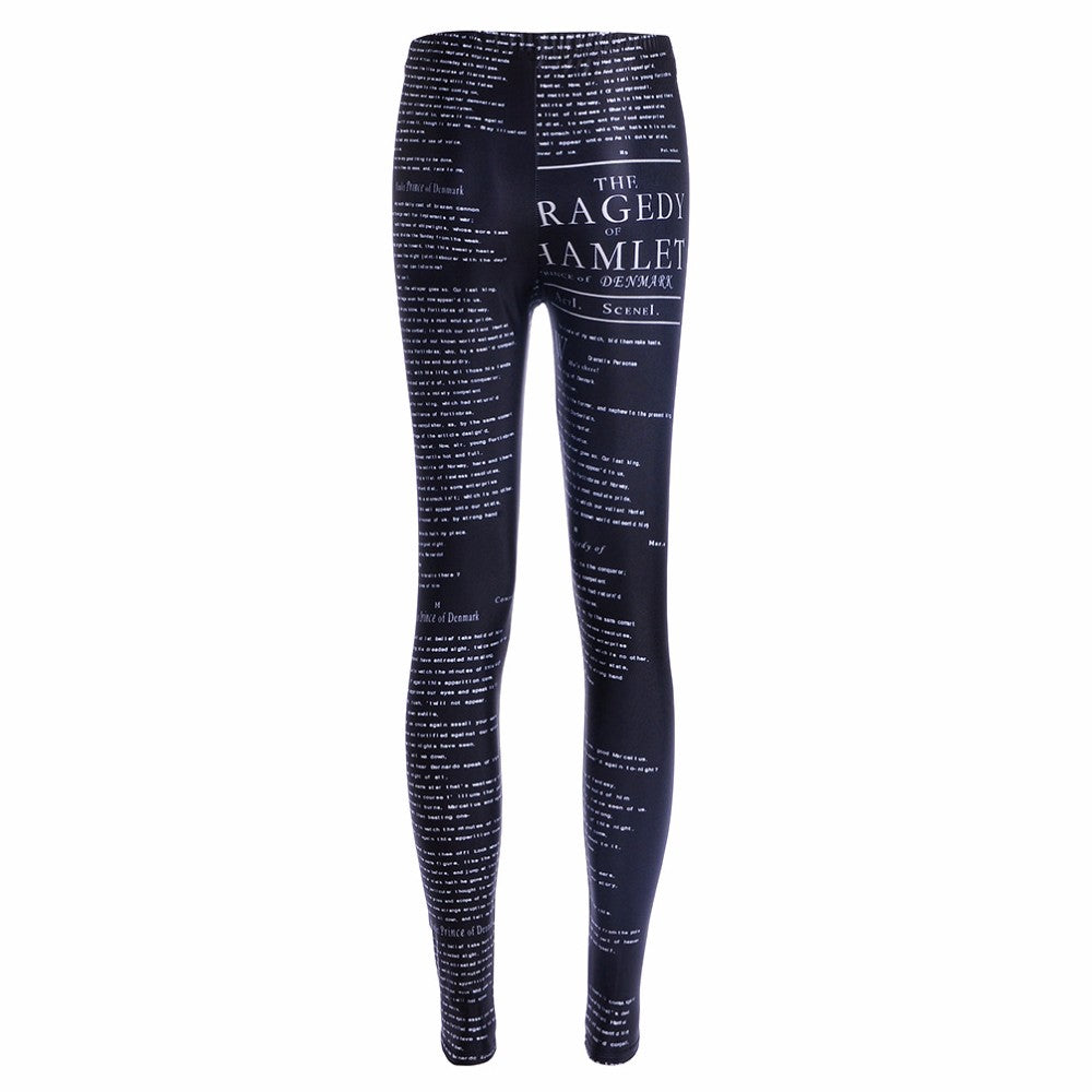 Digital printing leggings tights nine pants women