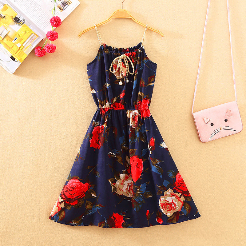 Women's Fresh Printed Sleeveless Dress