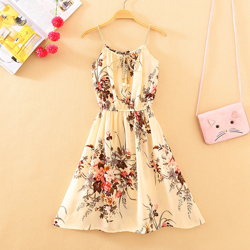 Women's Fresh Printed Sleeveless Dress