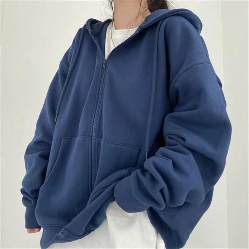 Autumn And Winter Trends And Casual Ins Hong Kong Wind Couples High Street Loose Hooded Jacket