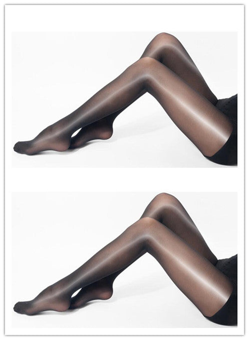 Oily Stockings Super Transparent First-line Crotch Reflective Socks Pantyhose Female Bar Singer Stage