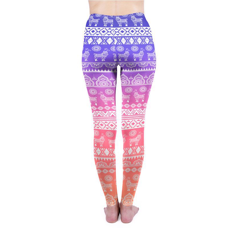 3D digital printed alpaca leggings