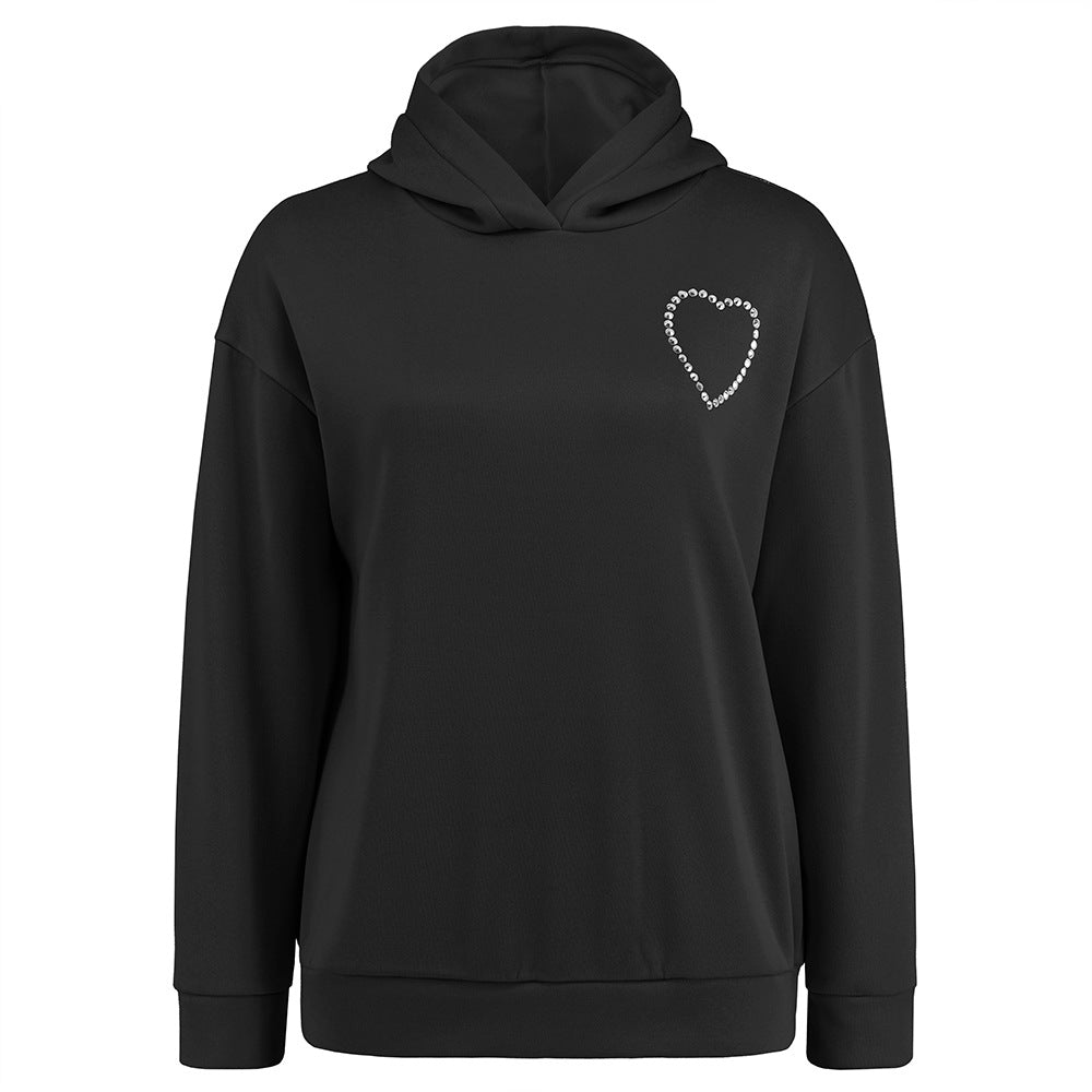 Women's Long-sleeved Pullover Hoodie Love