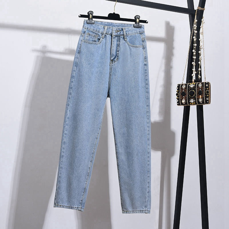 Women's High-waist Straight-leg Cropped Jeans