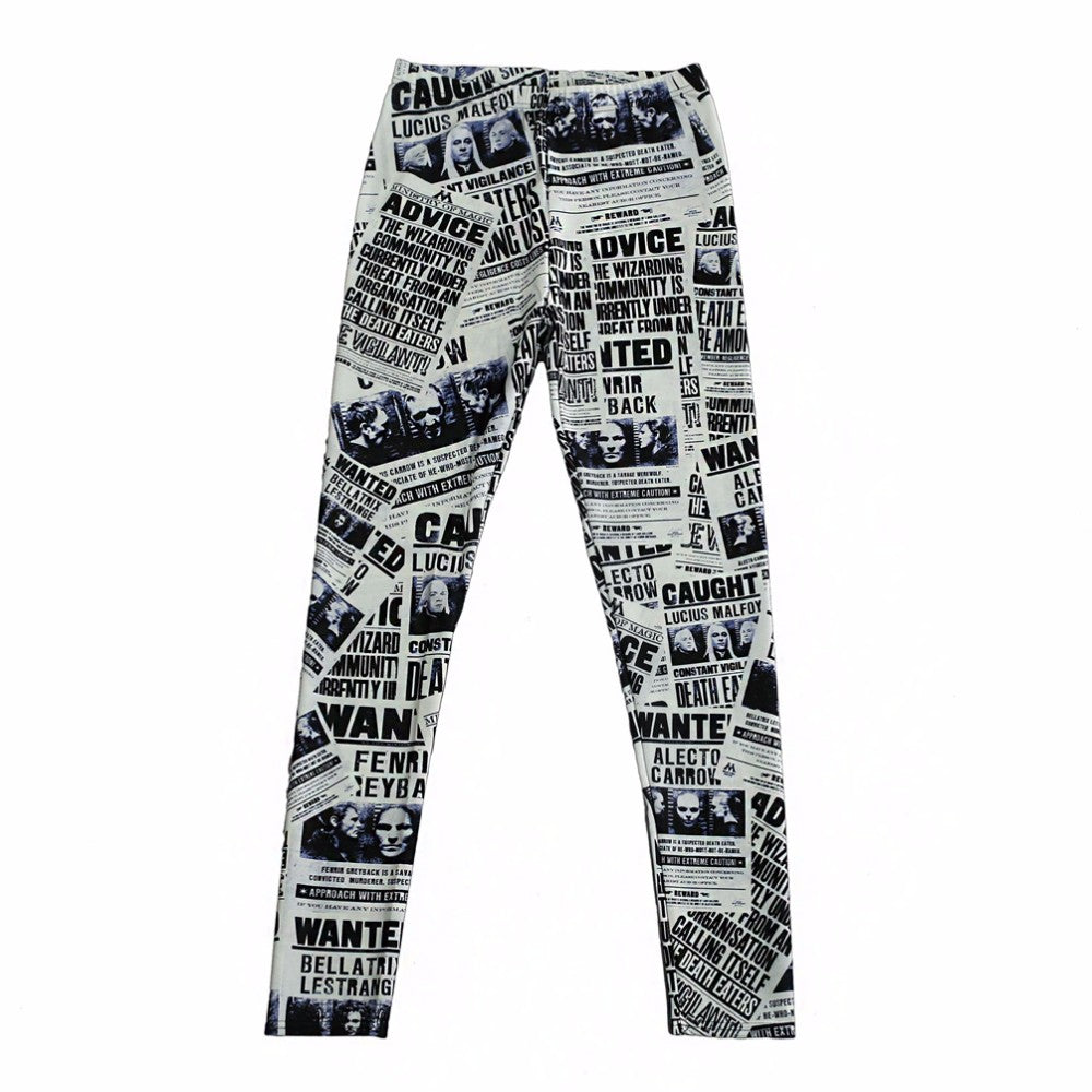 Digital printing leggings tights nine pants women