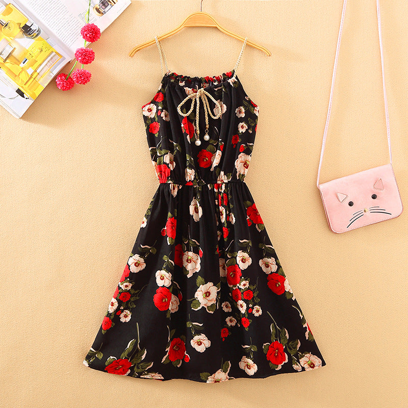 Women's Fresh Printed Sleeveless Dress