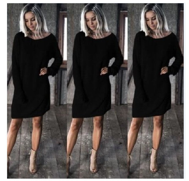 Women's Bat Sleeve Loose Casual Women's Dress Top