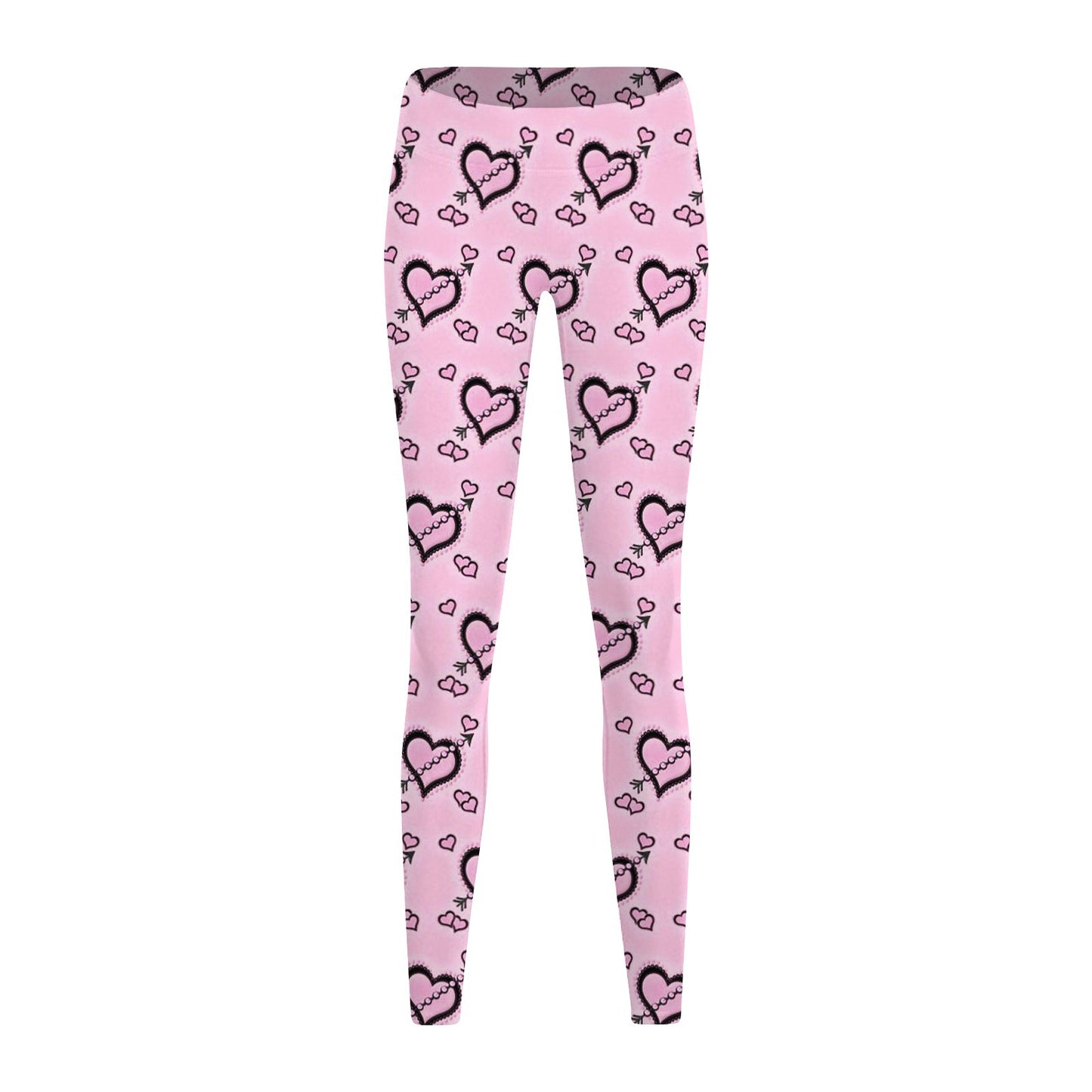 Pantalones finos de mujer Leggings con estampado de cintura alta