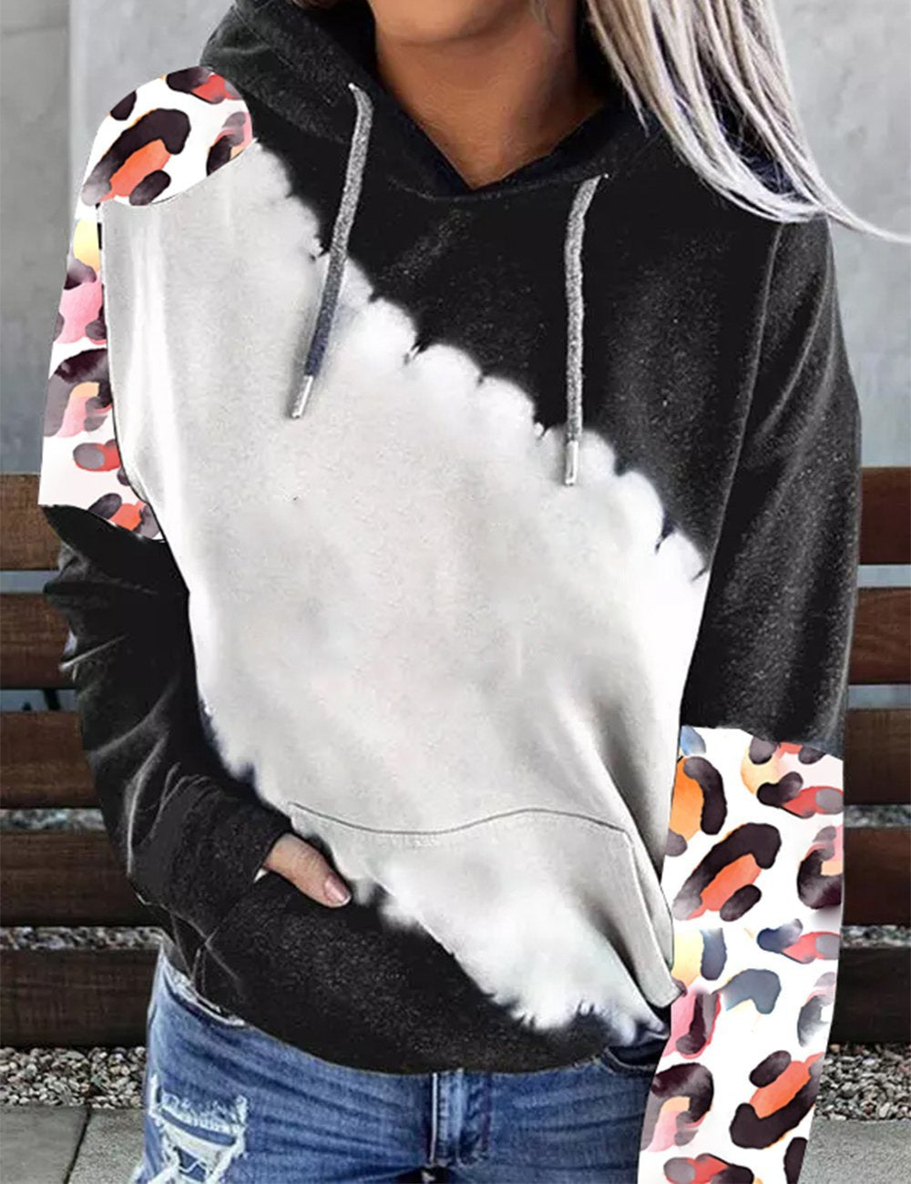 Women's Fashion Casual Printing Sports Hoodie