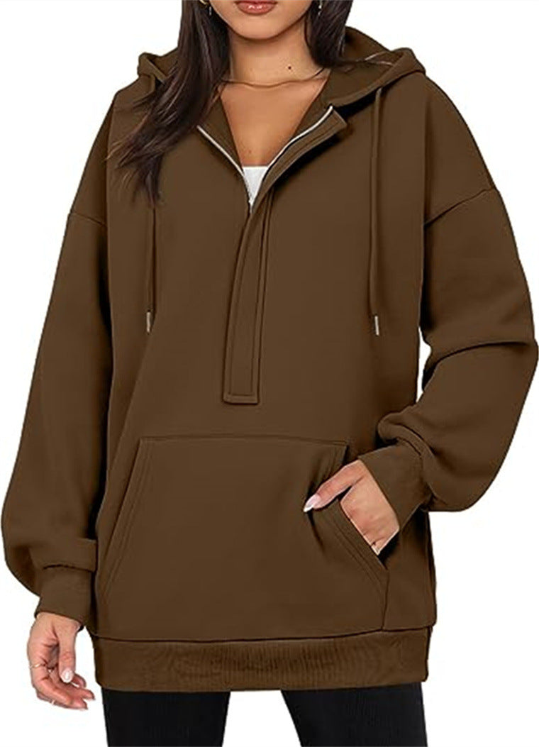 Women's Solid Color All-match Hoodie