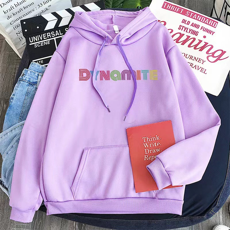 Letter Print Loose Women's Hoodie