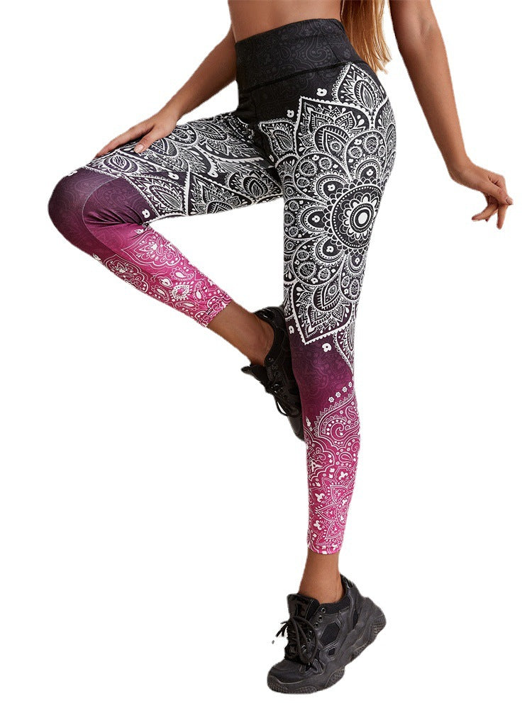 Running Workout Elastic Plus Size Yoga Leggings