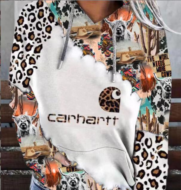 Women's Fashion Casual Printing Sports Hoodie