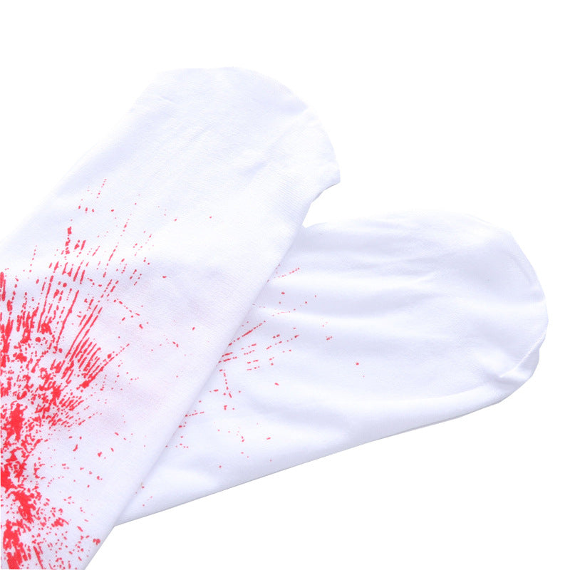 Halloween Bloody Pantyhose Holiday Funny Skull Costume Props