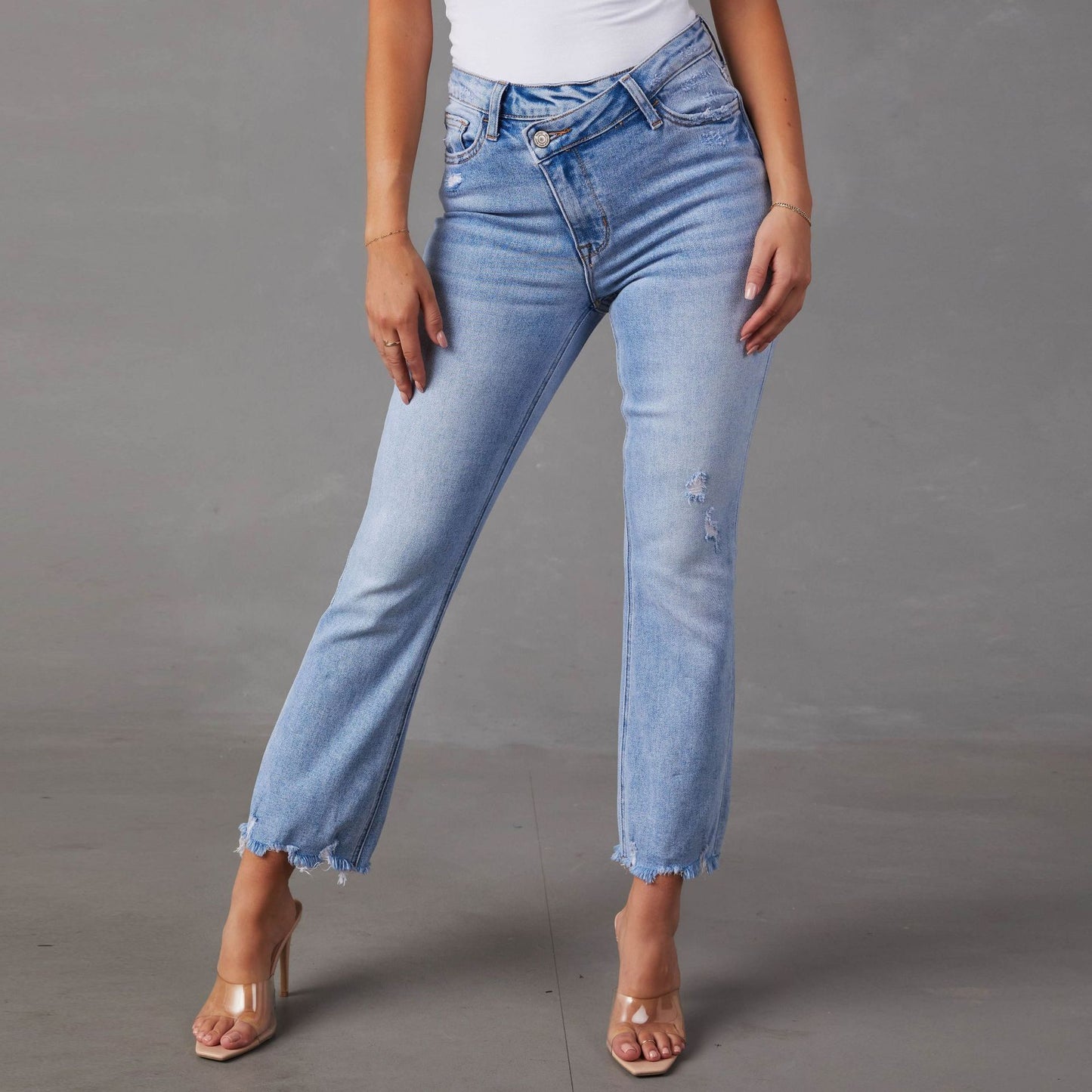 Jeans lavados de moda para mujer